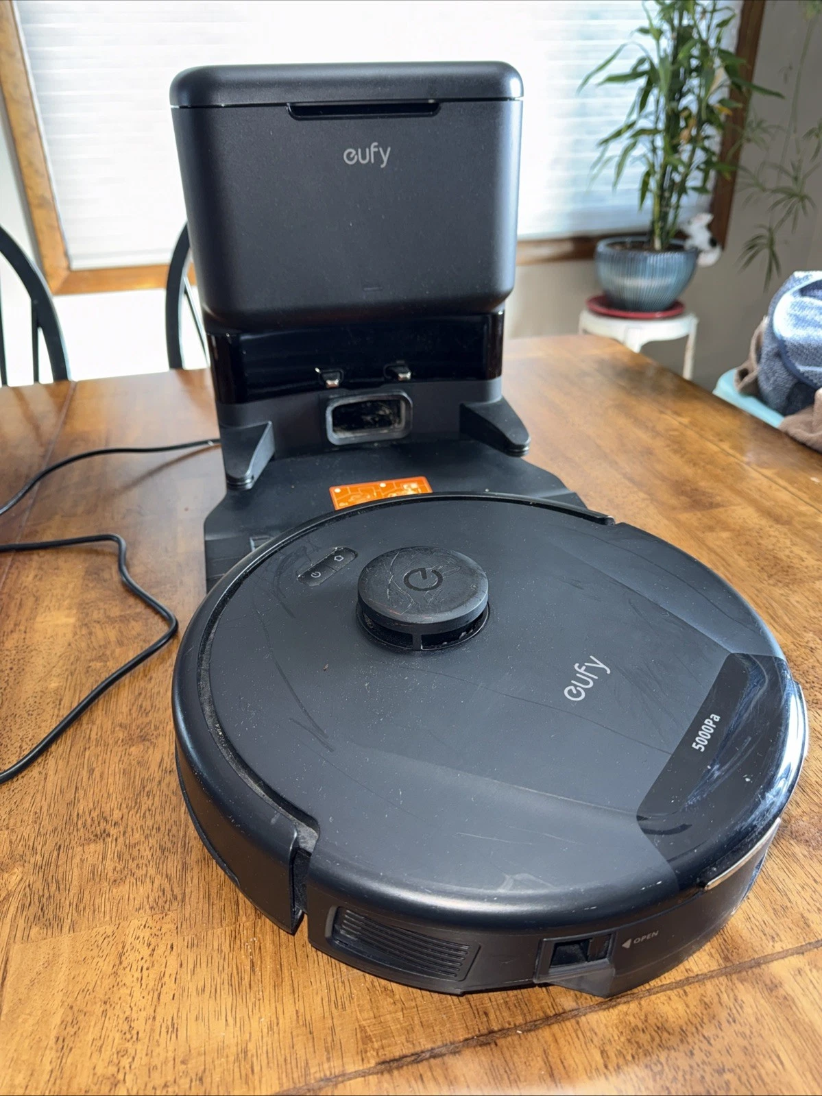 eufy L60 Robot Vacuum + Self Empty Station Hair Detangling Used- For Parts
Opens in a new window or