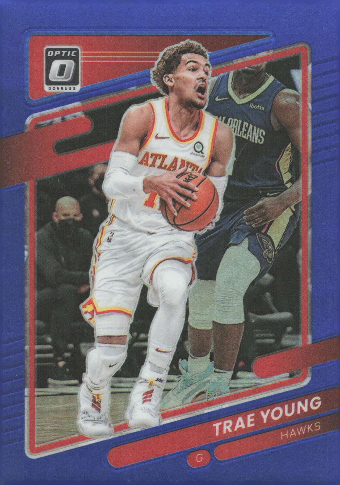 2021-22 Donruss Optic Trae Young Blue #/59 #51