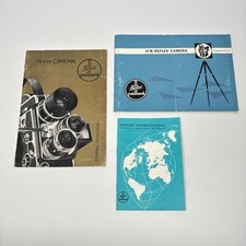 Paillard-Bolex 16mm Reflex Camera Instruction Manual, General Catalogue, Service