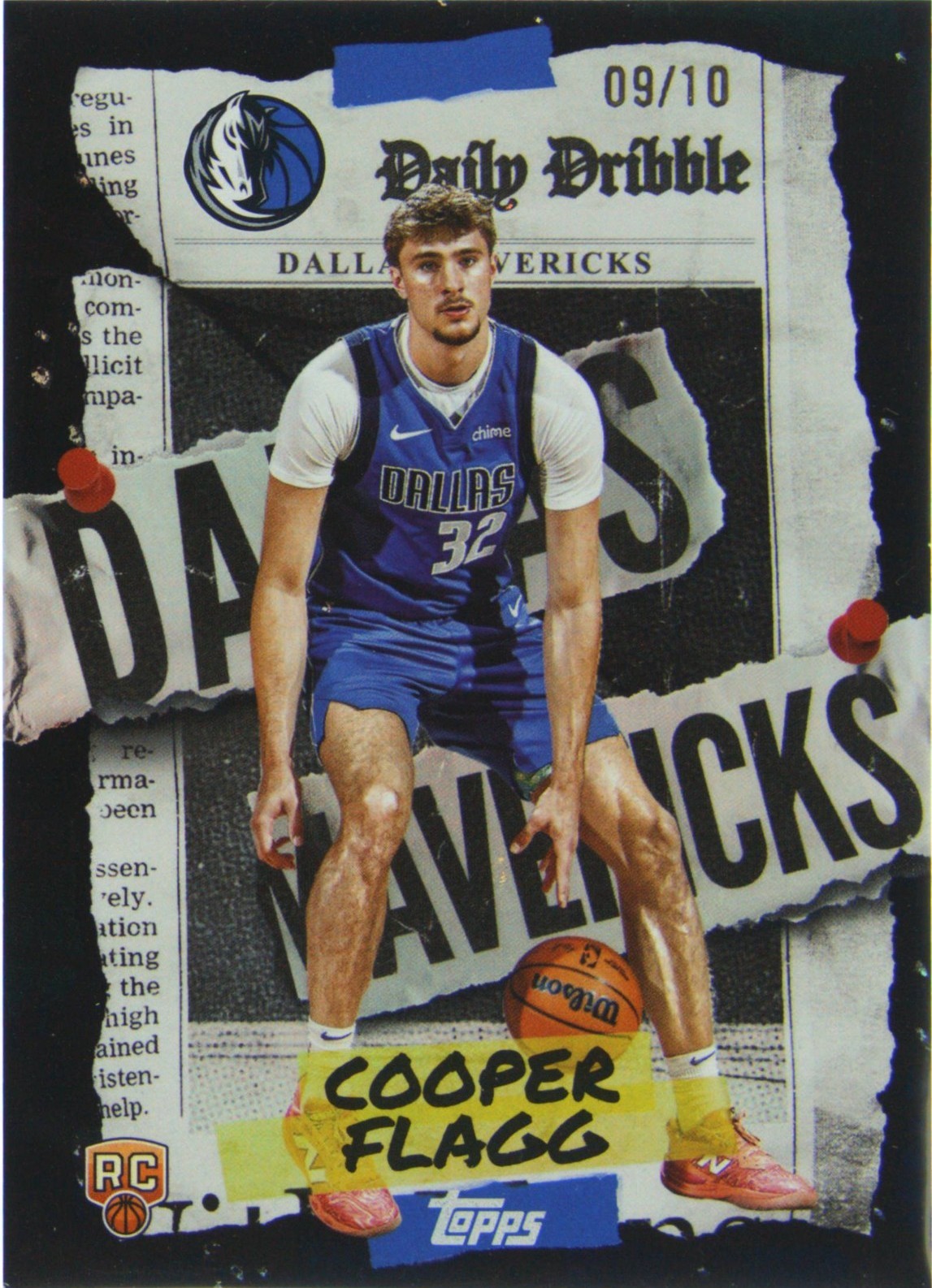 2025-26 Topps - The Daily Dribble Cooper Flagg #DD-31 Black Rainbow /10