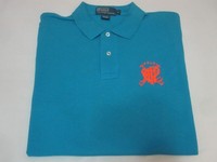 Vintage Polo Ralph Lauren Embroidered “Polo PRLC” Crest Shirt (Aqua Blue | M)