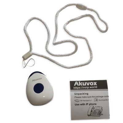 Akuvox SOS Button (869MHz) for R15P IP Phone & C319 C317 C315 Indoor Monitor