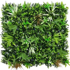 3 Rolls Artificial Boxwood Topiary Hedges Panels, 40" x 40" Grass Backdrop Wall