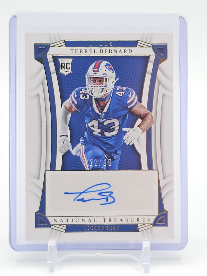 Terrel Bernard Panini National Treasures #133 Autograph-Gold