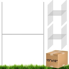 100 Pcs Yard Sign Stakes Metal 15"X10" H Frame Wire Stakes Metal Yard Stakes Use