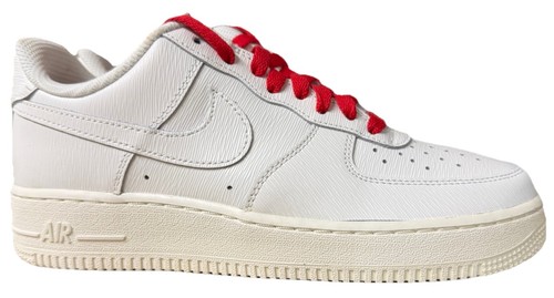 Nike By You Air Force 1 Low ID Cream Red White | CT7875-994 Men Size 7.5 - Picture 4 of 5