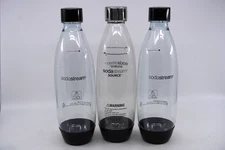 Sodastream Carbonating Water 1 Liter Bottles Replacement Source OEM Lot Of 3
