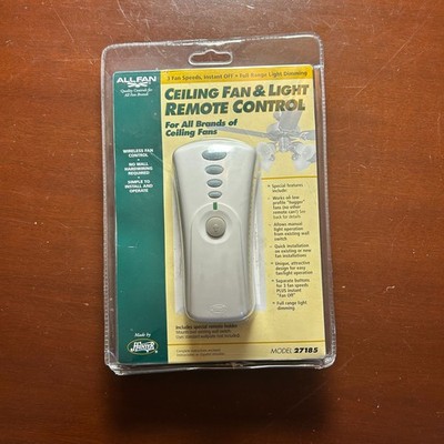 Hunter Universal Ceiling Fan & Light Remote Control White 27185 New Sealed
