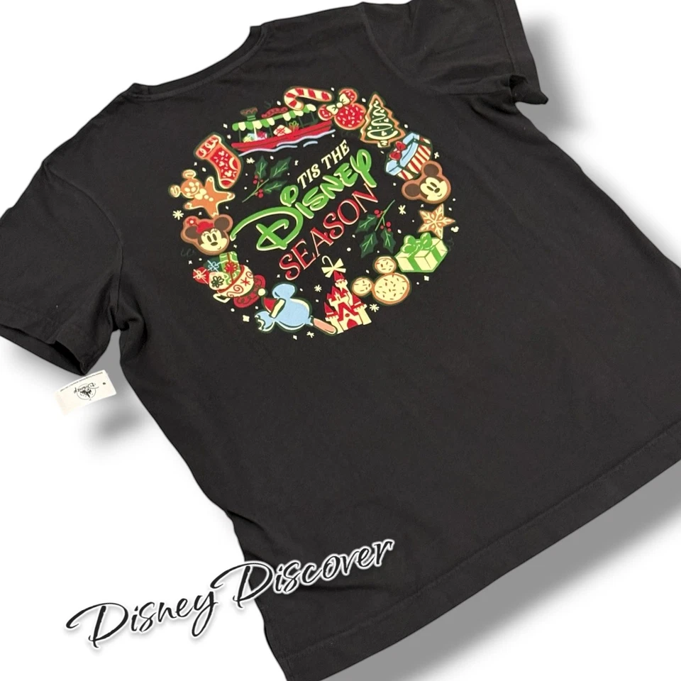 Новая женская футболка Disney Mickey Mouse Icon Tis the Disney Season размер S - Изображение 2 из 4
