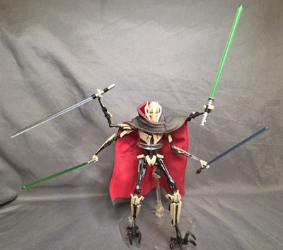 Star Wars Black Series General Grievous Action Figure w/ Lightsabers Cape,Stand 