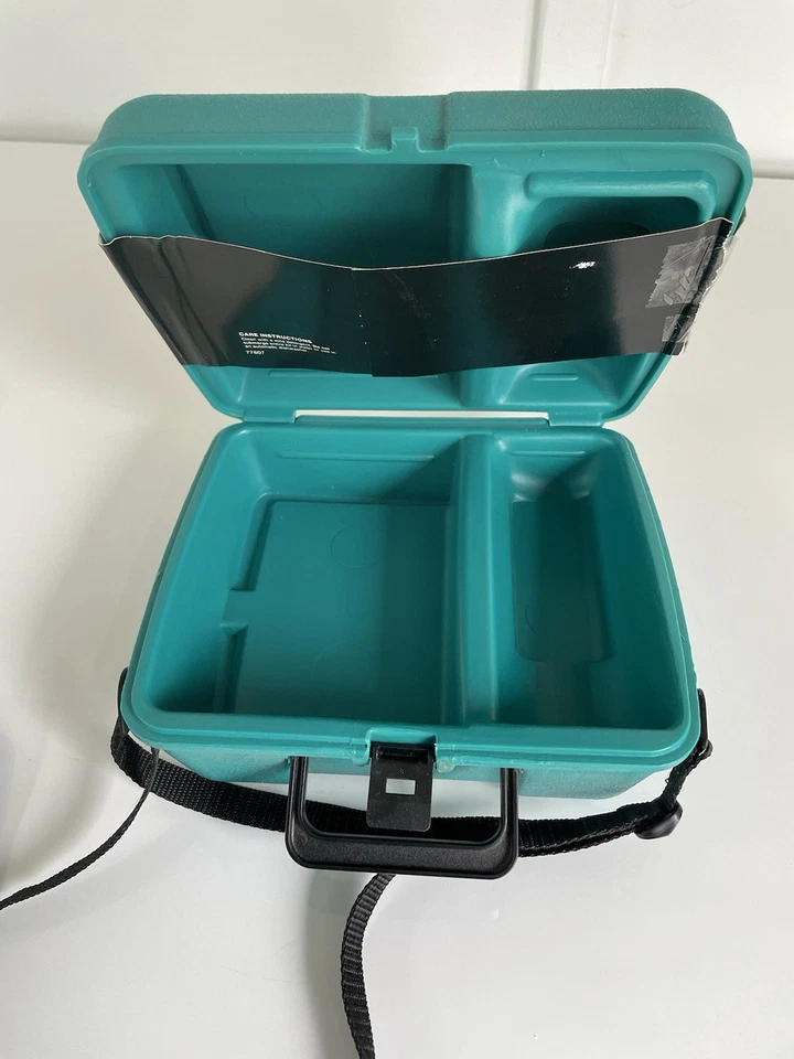 Nuevo de Lote Antiguo 1987 Aladdin Aislado Lonchera Mini Enfriador Verde Azulado Hecho en EE. UU. Foto 4 de 4