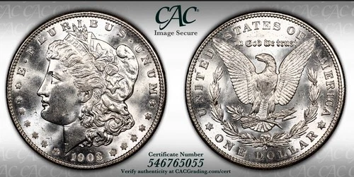 1903 O MORGAN SILVER DOLLAR CACG MS64 GREAT EYE APPEAL
