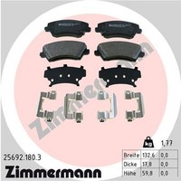 Bremsbelagsatz Scheibenbremse Zimmermann 25692.180.3 FüR Hyundai I30 PDE PD Pden