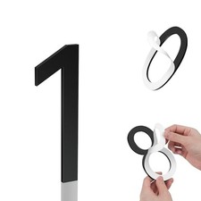 4 Inch House Numbers, Self-adhesive for Outside Mailbox House Number 1