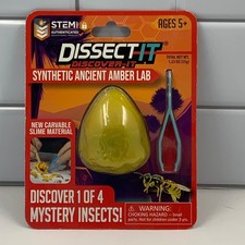 Dissect-It Discover-It Synthetic Ancient Amber Lab STEM Toy Mystery Insect Kit