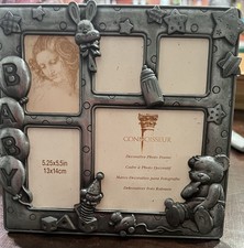 VTG Pewter Collage Picture Photo Frame Baby Nursery Ashleigh Manor