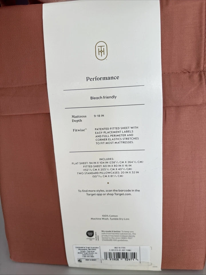 Threshold Queen 400 Thread Count Smooth Sateen Performance Sheet Set - Image 3 of 3