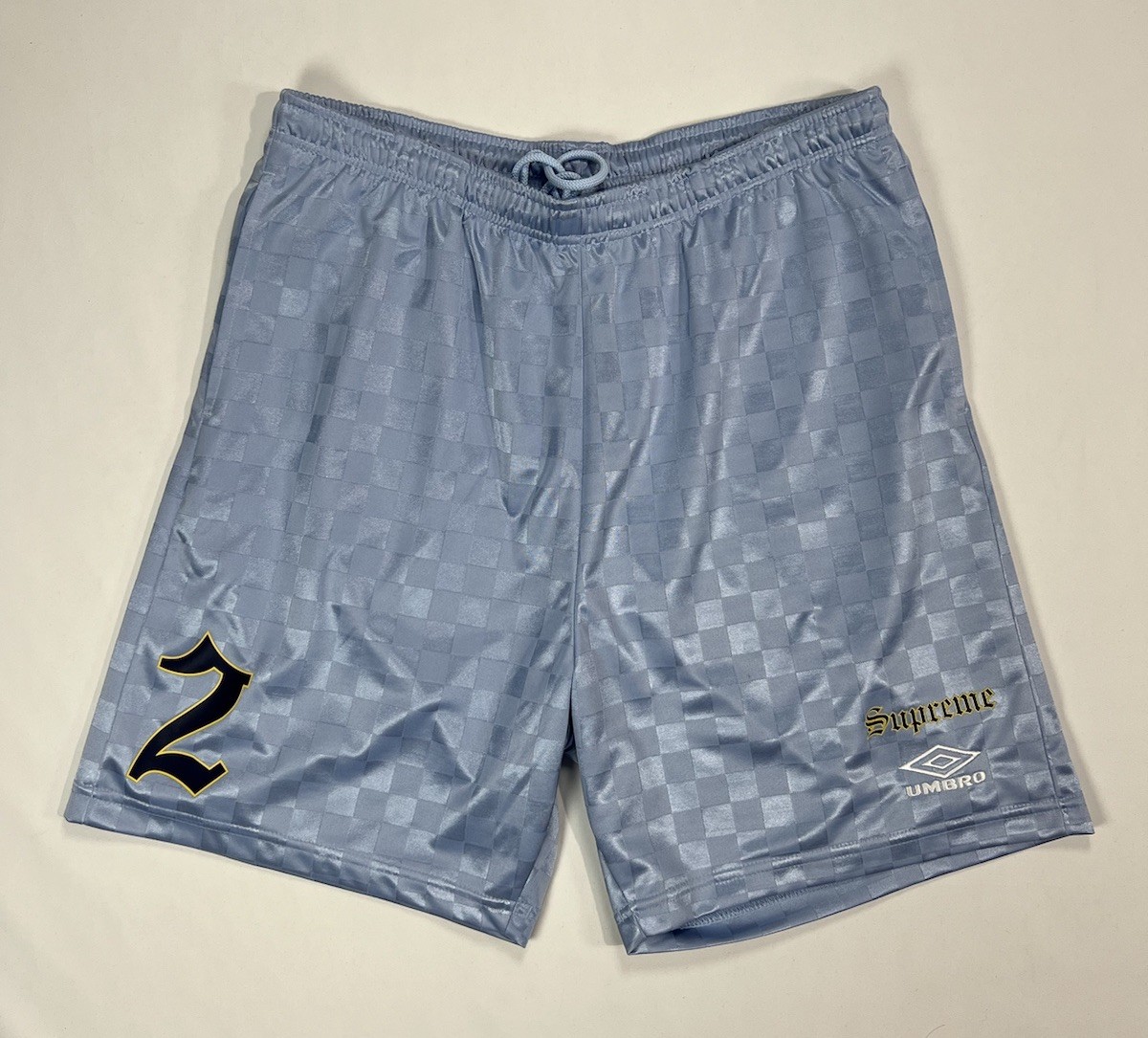 Supreme x Umbro Soccer Short (Size XL) Light Blue SS22 Brand New