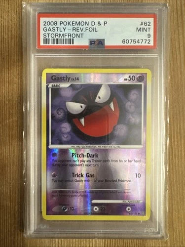 Gastly 62/100 Reverse Holo - Stormfront Pokemon Card - PSA 9
