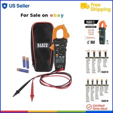 Digital Clamp Meter Auto-Ranging 400A AC/DC Voltage Resistance Continuity