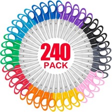 240 Pack Kids Scissors, 5 Inch Bulk Scissors for School, Blunt Tip for Child ...