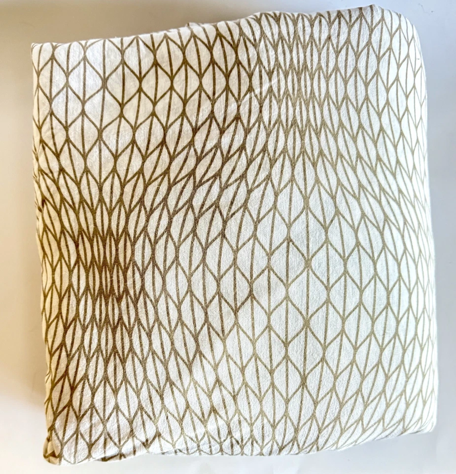 Funda nórdica geométrica IKEA NATTLJUS marrón blanco roto completa/reina 86x86 usada en excelente estado Foto 4 de 4