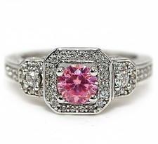 2CT Treated Pink Sapphire 925 Sterling Silver Ring Jewelry Sz 6,7,8,9 MB4