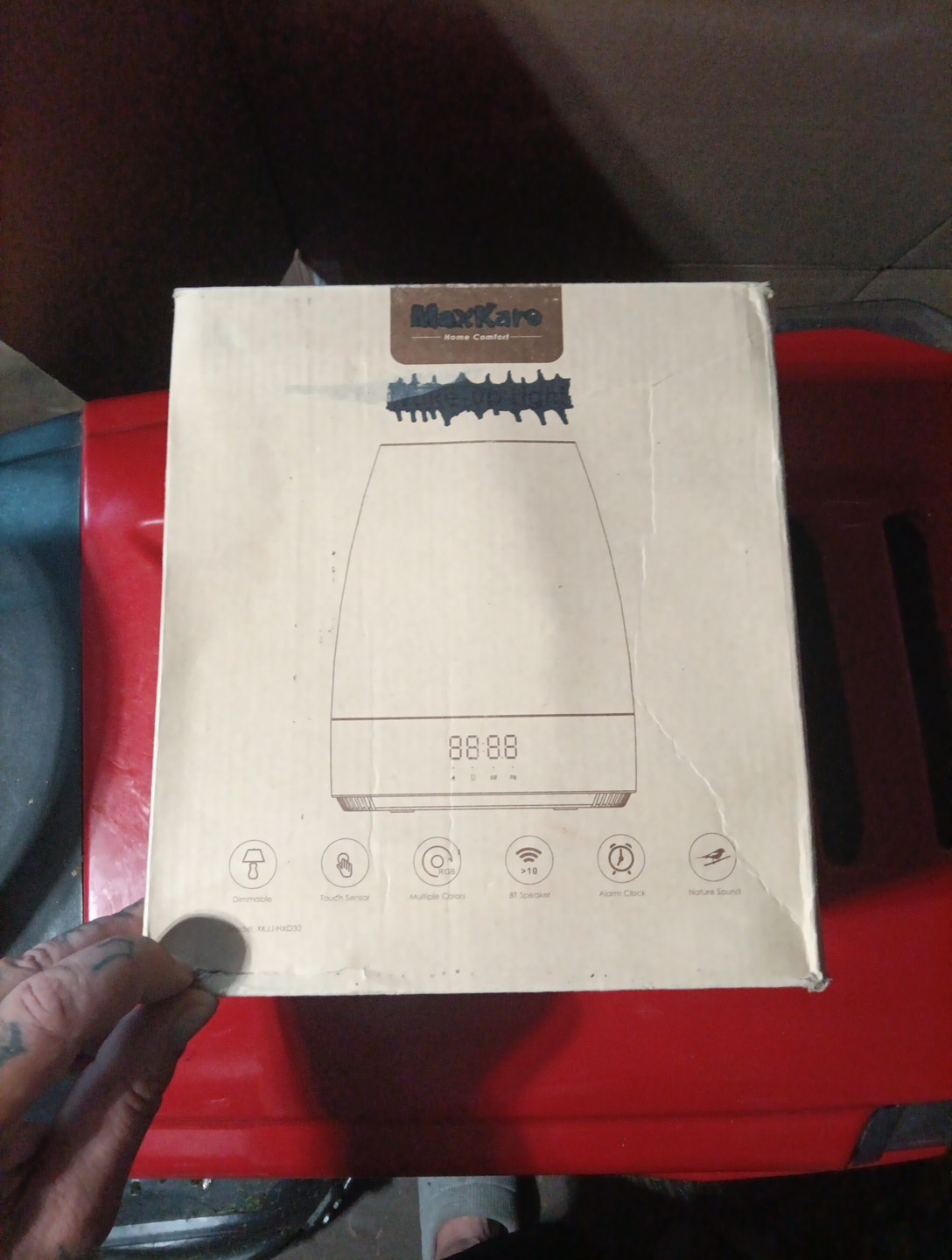 Maxkare RGB Wakeup Clock with LED Light Display and Touchscreen NWT-image