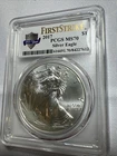 2017 Silver Eagle Dollar MS70 PCGS First Strike  225 Year Anniversary Label