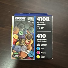 Epson Ink Cartridges, 410XL Black, 410 Cyan Magenta Yellow