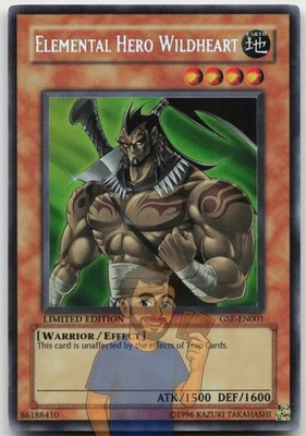 Elemental HERO Wildheart GSE-EN001 Secret Rare Limited Edition Near Mint Yugioh