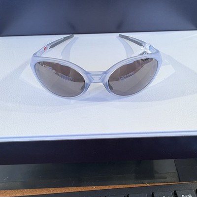 Oakley Eye Jacket Redux Polarized Gray Lens Clear Frame Men's