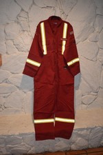 ACTIONWEST FR Halliburton Oilfield Antiflame Red Coverall Sz US 50 TALL PXO62