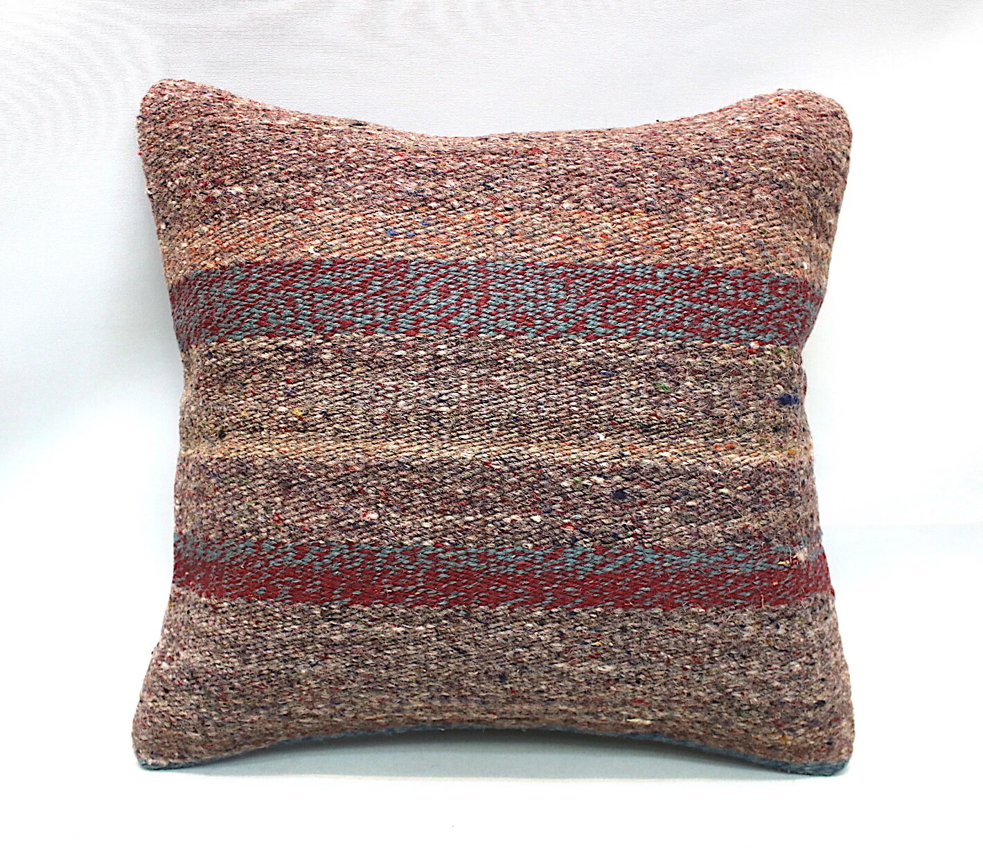 Kilim Square Pillow, 16x16 in, Sofa Pillow, Throw Pillow, Decorative Pillow