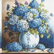 Hydrangea Haven DIY Vase Kit - Petit Point G700 - Create Your Own Floral Masterp