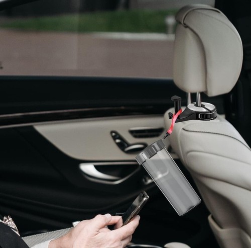 2 Stck. Universal 2 in 1 Auto Kopfstütze Versteckter Haken Gadget Handy Halter Befestigung Clip - Bild 4 von 4