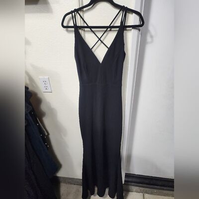 Lulu's All this Allure Black Strappy Backless Mermaid Maxi Dress Size S Party | eBay Lulu's All this Allure Black Strappy Backless Mermaid Maxi Dress Size S Party | eBay