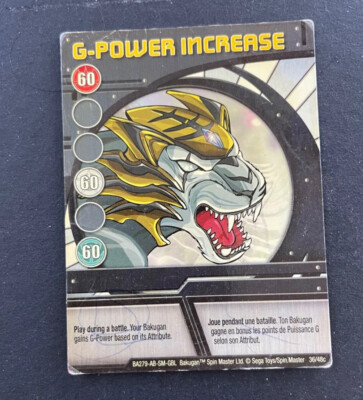 Bakugan Battle Brawlers Ability Card G-Power Increase BA279