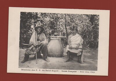 Französisch-Guinea - Zwei alte Häuptlinge - Missionen von P. P. du St Esprit (i 6392)