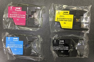 Lot Of 4 Bycm Ink Cartridges B Lc12 40 71 73 75 400 12 1240bk Xl Sealed Ebay