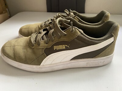 Puma Astro Kicks Green and White Casual Sneakers Shoes Size 11