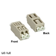 LOT 10pcs LC to LC Fiber Optic Adaptorr Duplex Multi-Mode Flange Mount Style
