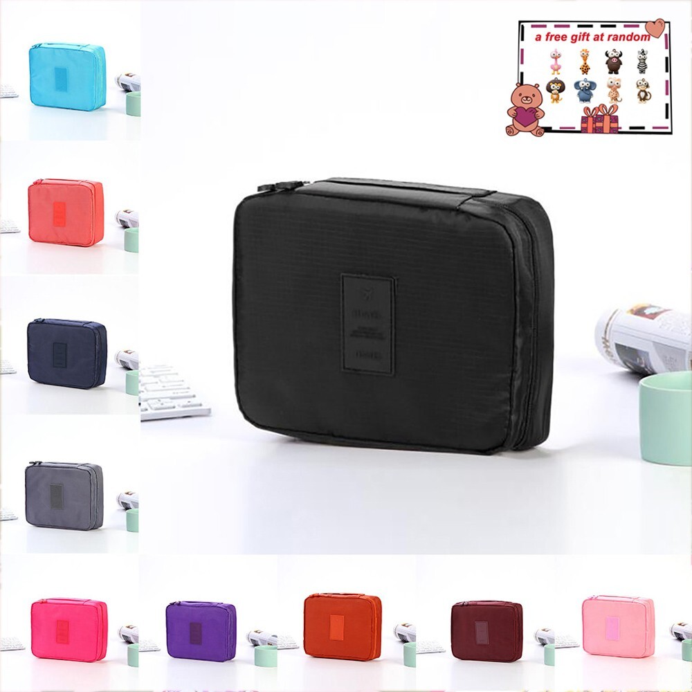 Waterproof Hanging Toiletry Bag Large Travel Organizer for Makeup Cosmetics-image