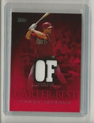  2009 TOPPS CONOR JACKSON DUEL JERSEY CARD DIAMONDBACKS 