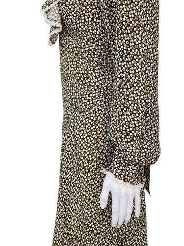 Doen Femmes Eugénie Imprimé Floral Col V Crêpe Long Maxi Robe TAILLE S - Photo 17 sur 22