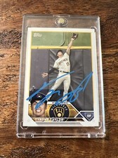 Tyrone Taylor IP Signed Topps Card JSA Coa Autographed Brewers