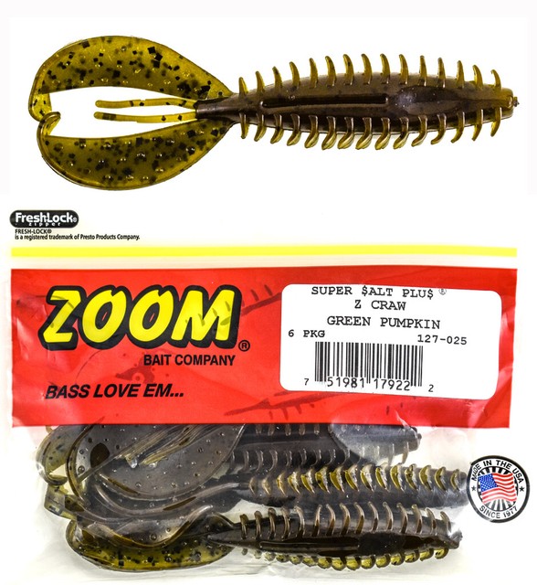 zoom z craw green pumpkin