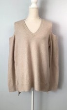 New Michael Kors Cold Shoulder Knit Sweater Top