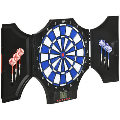 Electronic Dartboard Set for 8 Players w/ 31 Games, LCD Scoring