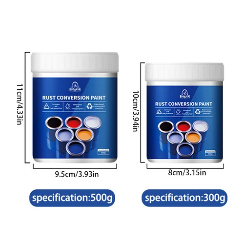 Rust Converter, Weatherproof Rust Converter Paint for Metal, Metallic Paint 300g - Picture 9 of 26